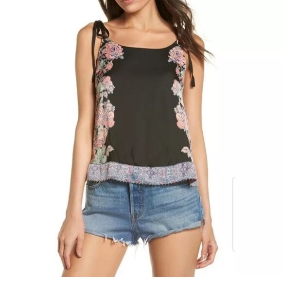 Free People Move Lightly Satin Tank Top - Picture 2 of 4